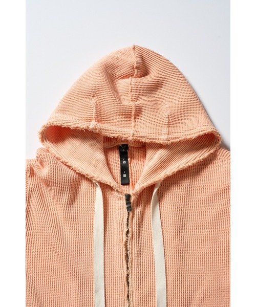 wjk（ダヴルジェイケイ）の「hard dry waffle damage zip hoodie（パーカー・メンズ・ネイビー/チャコール/ピンク・X-LARGE/LARGE/MEDIUM/SMALL）」の22枚目の写真
