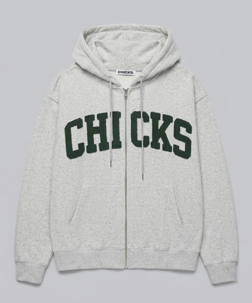 CHICKS(チックス)の「ネフバスティフードジップアップオートミール(パーカー・レディース・オートミール・ONE SIZE)」の1枚目の写真