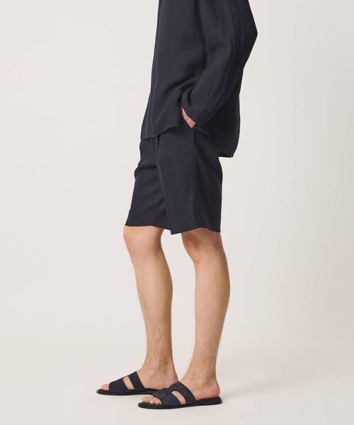 NUMBER M(ナンバーエム)の「【別注】<NUMBER M>ソリッド 1プリーツ ショーツ(その他パンツ・メンズ・ネイビー・50)」の10枚目の写真