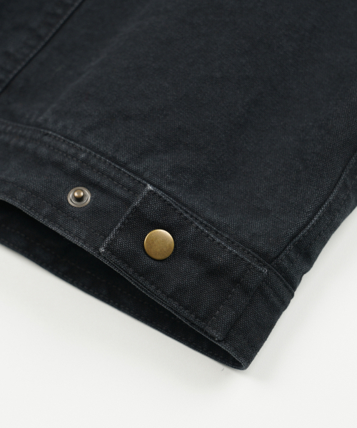 FRIZMWORKS(フリズムワークス)の「HEAVY CANVAS STORM TRUCKER JACKET _ BLACK(デニムジャケット・メンズ・その他・SMALL/MEDIUM/LARGE/X-LARGE)」の8枚目の写真