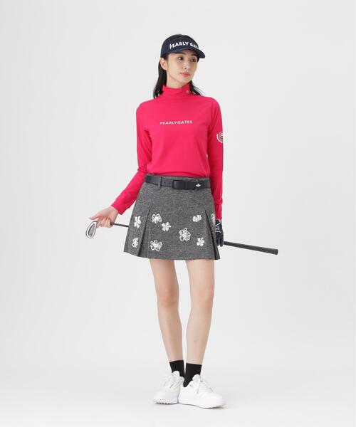 PEARLY GATES(パーリーゲイツ)の「【PEARLY GATES】プレイティングベアメッシュスカート <花・変形ウサギ柄> (WOMENS)(スカート・レディース・グレー系その他/ダークインディゴブルー・SMALL/LARGE/X-SMALL/MEDIUM)」の5枚目の写真