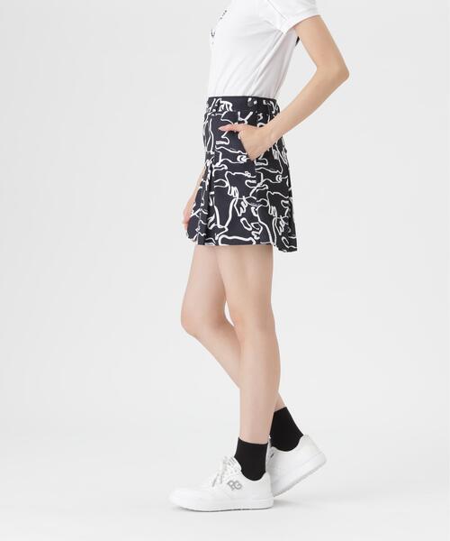 PEARLY GATES(パーリーゲイツ)の「【PEARLY GATES】プレイティングベアメッシュスカート <花・変形ウサギ柄> (WOMENS)(スカート・レディース・グレー系その他/ダークインディゴブルー・SMALL/LARGE/X-SMALL/MEDIUM)」の11枚目の写真