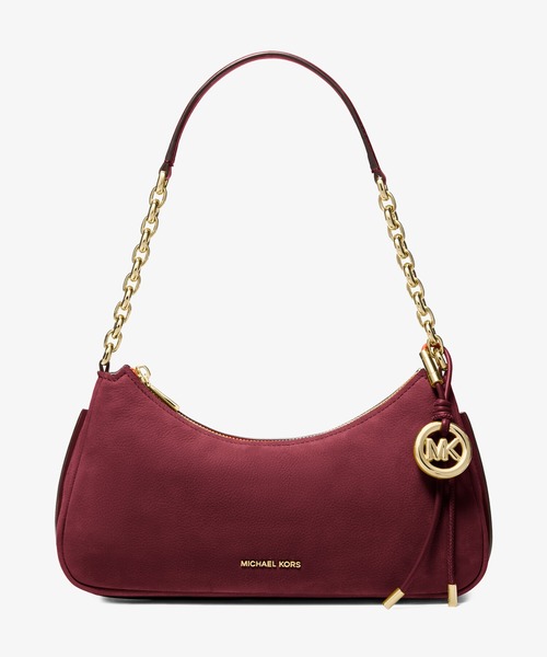 MICHAEL KORS(マイケルコース)の「NOLITA ヌバック チェーン ショルダー ミディアム(ショルダーバッグ・レディース・レッド系・FREE)」の1枚目の写真