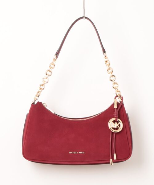 MICHAEL KORS(マイケルコース)の「NOLITA ヌバック チェーン ショルダー ミディアム(ショルダーバッグ・レディース・レッド系・FREE)」の4枚目の写真