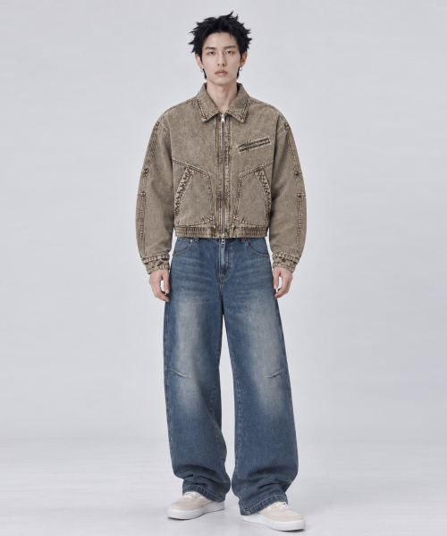 CREAM SODA LAB(クリームソーダラボ)の「カーペンター ワイドデニムパンツ ライトブルー(デニムパンツ・レディース・その他・LARGE/X-LARGE)」の9枚目の写真