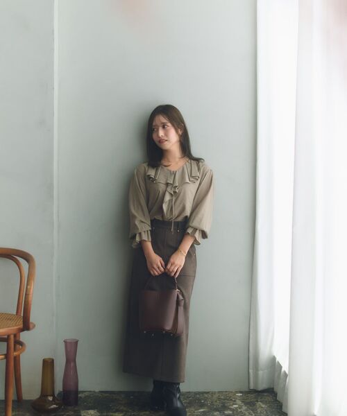 COHINA(コヒナ)の「4.5cmヒールストレッチショートブーツ 【低身長・小柄女性】(ブーツ・レディース・ブラック/ブラウン・20.5cm/21.5cm/22.5cm/23.5cm)」の3枚目の写真
