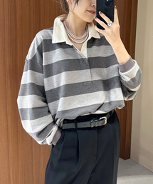 《別注》HARDIN KNITWEAR ラガーシャツ*