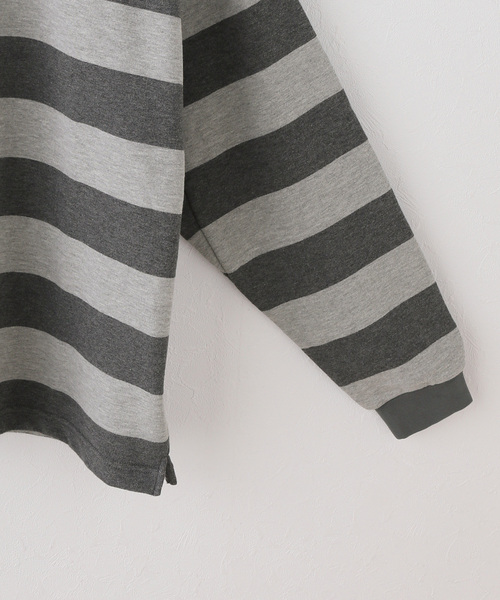 Spick & Span(スピックアンドスパン)の「《別注》HARDIN KNITWEAR ラガーシャツ*(ポロシャツ・レディース・ベージュ/グレー・FREE)」の5枚目の写真