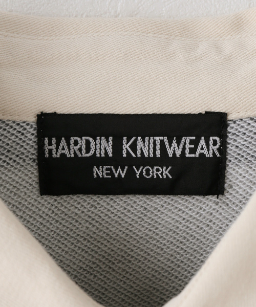 Spick & Span(スピックアンドスパン)の「《別注》HARDIN KNITWEAR ラガーシャツ*(ポロシャツ・レディース・ベージュ/グレー・FREE)」の8枚目の写真