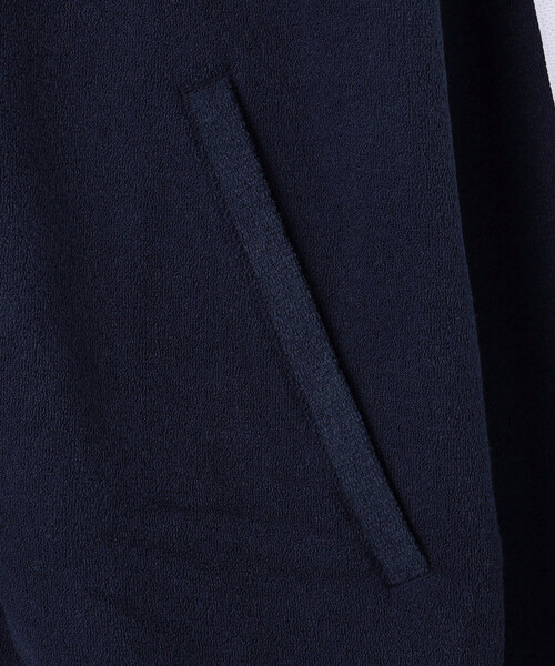 adidas（アディダス）の「adidas/アディダス ブークレ トラックトップ（ジャージ）/BOUCLE TRACK TOP（ブルゾン・メンズ・グレー/ネイビー・MEDIUM/X-LARGE/LARGE）」の5枚目の写真