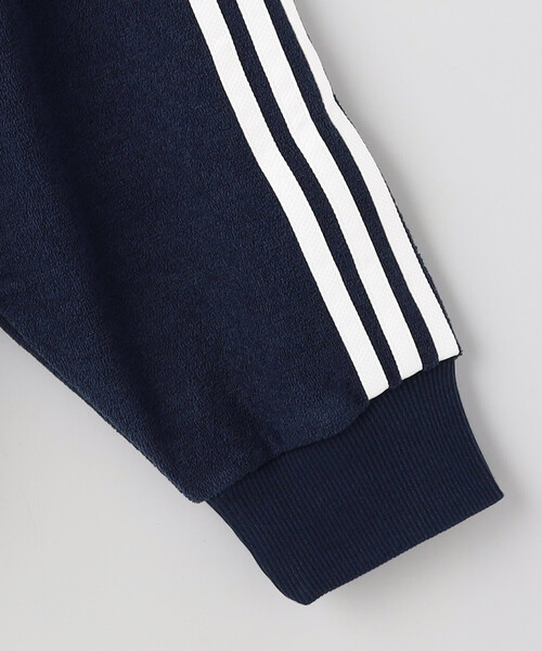 adidas（アディダス）の「adidas/アディダス ブークレ トラックトップ（ジャージ）/BOUCLE TRACK TOP（ブルゾン・メンズ・グレー/ネイビー・MEDIUM/X-LARGE/LARGE）」の6枚目の写真