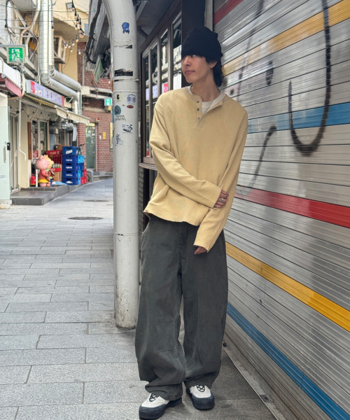 SCALLYWAG（スカリーワグ）の「ガーメントダイ カーブドコットンパンツ[カーキ]（その他パンツ・レディース・その他・SMALL/MEDIUM/LARGE）」の2枚目の写真