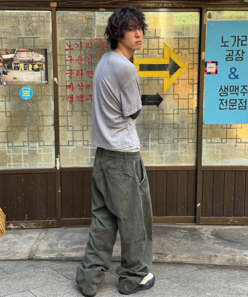 SCALLYWAG（スカリーワグ）の「ガーメントダイ カーブドコットンパンツ[カーキ]（その他パンツ・レディース・その他・SMALL/MEDIUM/LARGE）」の6枚目の写真