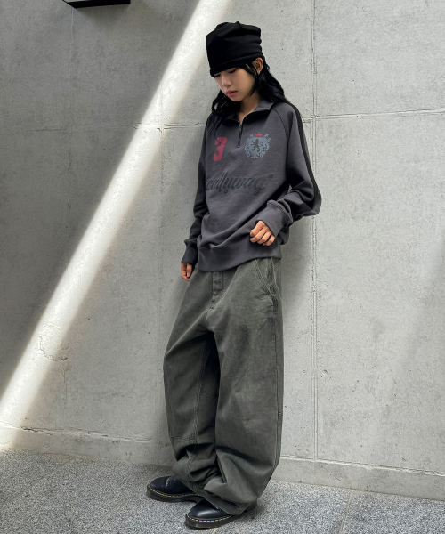 SCALLYWAG（スカリーワグ）の「ガーメントダイ カーブドコットンパンツ[カーキ]（その他パンツ・レディース・その他・SMALL/MEDIUM/LARGE）」の7枚目の写真
