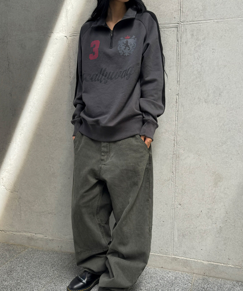 SCALLYWAG（スカリーワグ）の「ガーメントダイ カーブドコットンパンツ[カーキ]（その他パンツ・レディース・その他・SMALL/MEDIUM/LARGE）」の10枚目の写真