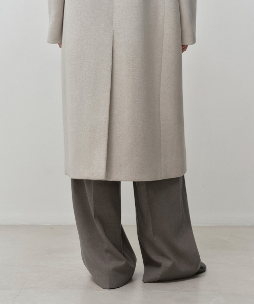MUSINSA STANDARD WOMAN(ムシンサスタンダードウーマン)の「レディースカシミアブレンドダブルチェスターロングコート【オートミール】(チェスターコート・レディース・その他・SMALL/MEDIUM/LARGE/X-SMALL)」の7枚目の写真