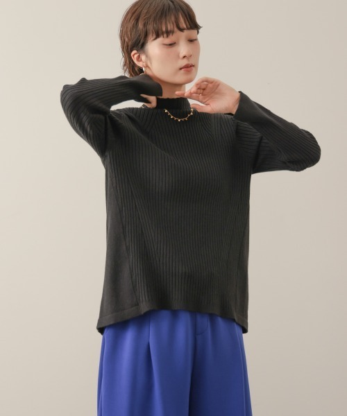Bou Jeloud(ブージュルード)の「ヒートAラインチュニック(Tシャツ/カットソー・レディース・グレー/ブラック/ブラウン/オフホワイト/パープル・FREE)」の2枚目の写真