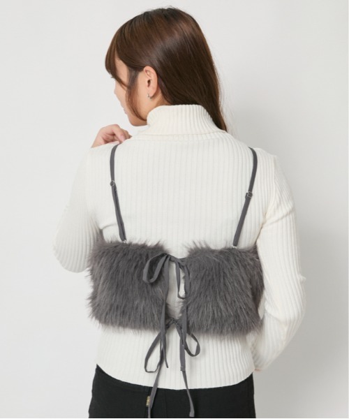 GORGE（ゴージ）の「シャギーファー キャミビスチェ｜全2色（その他トップス・レディース・ベージュ/チャコール・F）」の17枚目の写真