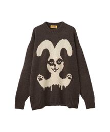 RABBIT GHOST編込 セーター
