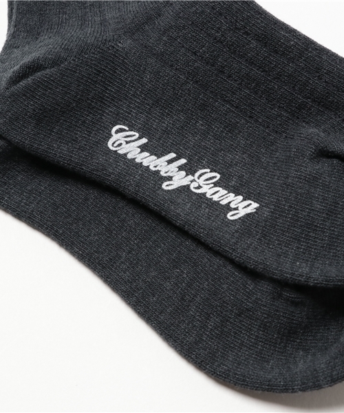 CHUBBYGANG（チャビーギャング）の「フレンチブル刺繍ソックス（ソックス/靴下・キッズ・ブラック/ホワイト/レッド・16/19/22）」の6枚目の写真