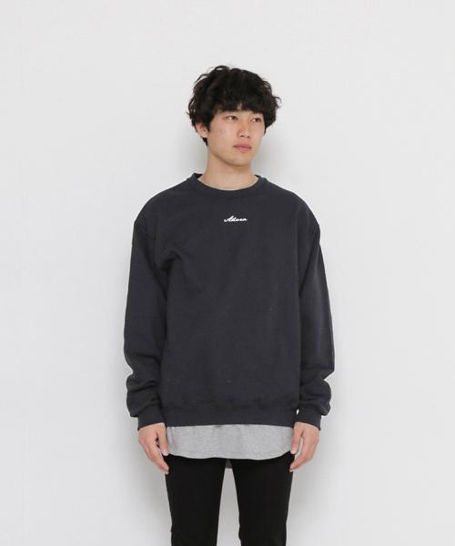 SENSE OF PLACE by URBAN RESEARCH(センスオブプレイスバイアーバンリサーチ)の「ロゴビッグスウェットシャツ(スウェット・メンズ・ホワイト/ブラック/ネイビー/グレー・FREE)」の2枚目の写真