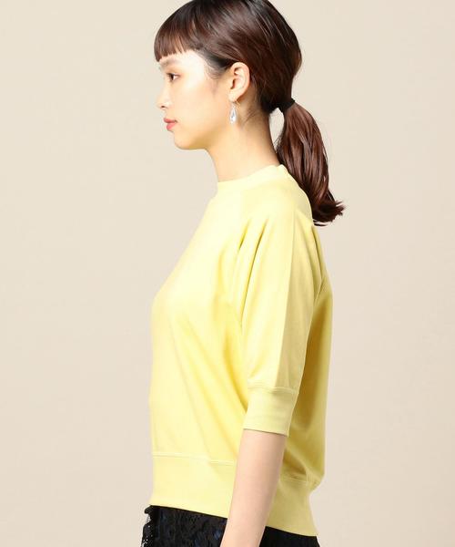 BEAUTY&YOUTH UNITED ARROWS(ビューティーアンドユースユナイテッドアローズ)の「BY∴ ミニ裏毛ラグランスリーブ5分袖プルオーバー ◆(スウェット・レディース・イエロー/ライム/パープル/ネイビー・FREE)」の8枚目の写真