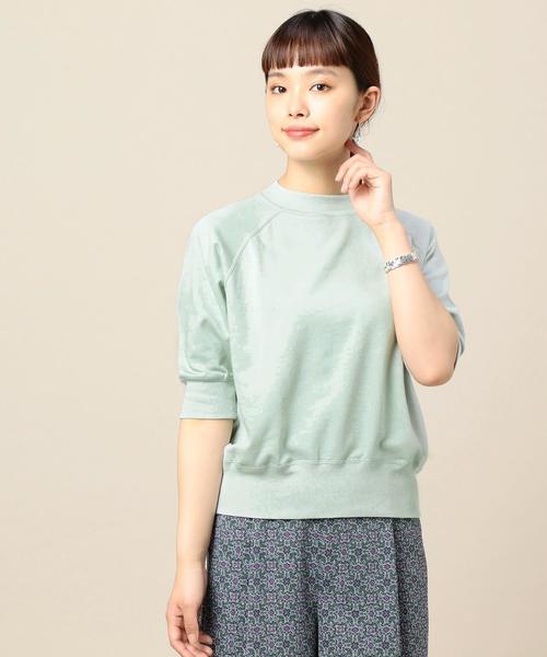 BEAUTY&YOUTH UNITED ARROWS(ビューティーアンドユースユナイテッドアローズ)の「BY∴ ミニ裏毛ラグランスリーブ5分袖プルオーバー ◆(スウェット・レディース・イエロー/ライム/パープル/ネイビー・FREE)」の17枚目の写真