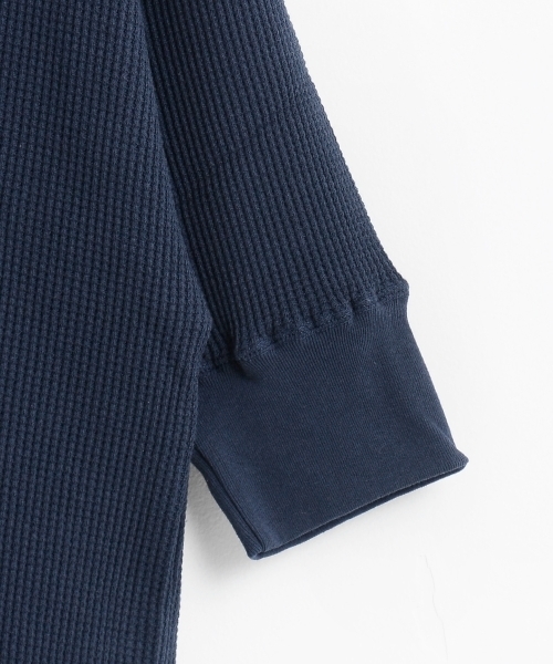 le.coeur blanc（ルクールブラン）の「【WEB限定PRICE】Vネック5分袖サーマル（Tシャツ/カットソー・レディース・ネイビー/オフホワイト/ピンク・FREE）」の12枚目の写真