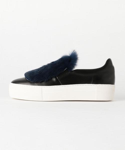 Amb（エーエムビー）の「Amb（エーエムビー） NY BUNNY SLIP-ON ◆（スリッポン・レディース・ベージュ/ロイヤルブルー・36/37/38/35）」の2枚目の写真