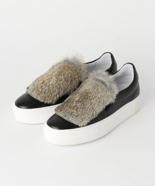 Amb（エーエムビー）の「Amb（エーエムビー） NY BUNNY SLIP-ON ◆（スリッポン・レディース・ベージュ/ロイヤルブルー・36/37/38/35）」の3枚目の写真