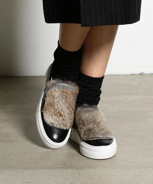 Amb（エーエムビー）の「Amb（エーエムビー） NY BUNNY SLIP-ON ◆（スリッポン・レディース・ベージュ/ロイヤルブルー・36/37/38/35）」の9枚目の写真