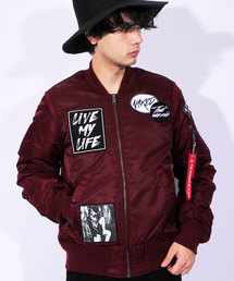 ８(eight) | ワッペン付き MA-1 ミリタリージャケット 中綿 ブルゾン (MA-1)