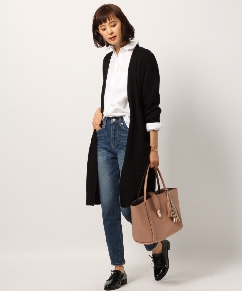 GLOBAL WORK（グローバルワーク）の「コットンワイヤーオーバーシャツ/774992（シャツ/ブラウス・レディース・カーキ/ネイビー/ホワイト/その他/ピンク・LARGE/MEDIUM/SMALL）」の7枚目の写真