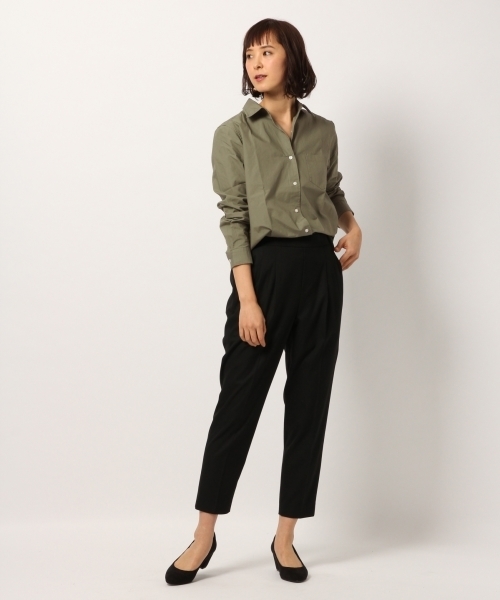 GLOBAL WORK（グローバルワーク）の「コットンワイヤーオーバーシャツ/774992（シャツ/ブラウス・レディース・カーキ/ネイビー/ホワイト/その他/ピンク・LARGE/MEDIUM/SMALL）」の10枚目の写真