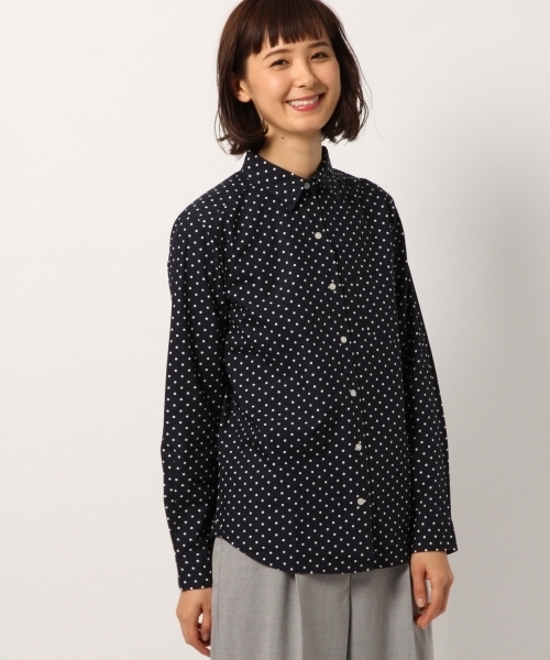 GLOBAL WORK（グローバルワーク）の「コットンワイヤーオーバーシャツ/774992（シャツ/ブラウス・レディース・カーキ/ネイビー/ホワイト/その他/ピンク・LARGE/MEDIUM/SMALL）」の12枚目の写真