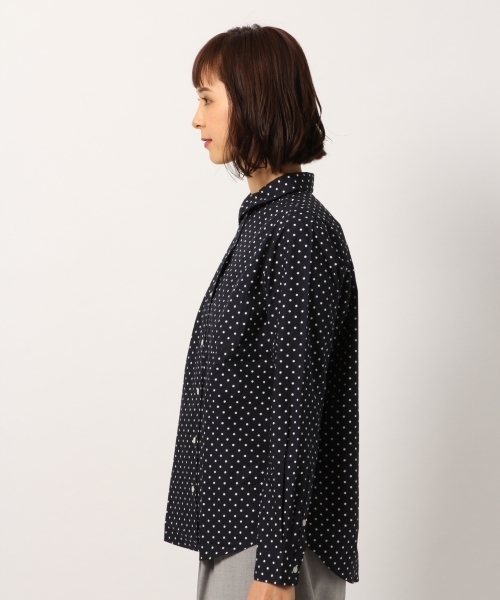 GLOBAL WORK（グローバルワーク）の「コットンワイヤーオーバーシャツ/774992（シャツ/ブラウス・レディース・カーキ/ネイビー/ホワイト/その他/ピンク・LARGE/MEDIUM/SMALL）」の13枚目の写真