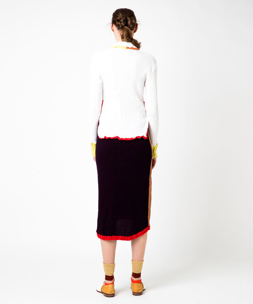 TSUMORI CHISATO（ツモリチサト）の「ｸﾚﾌﾟﾘﾏﾙﾁﾎﾞｰﾀﾞｰ1（シャツ