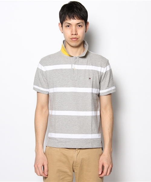 TOMMY HILFIGER(トミーヒルフィガー)の「13SS-NEW BAR STRIPE POLO(ポロシャツ・メンズ・ホワイト/ネイビー/グレー/レッド/ブルー/ターコイズブルー・LARGE/SMALL/MEDIUM/XX-LARGE/X-LARGE)」の7枚目の写真