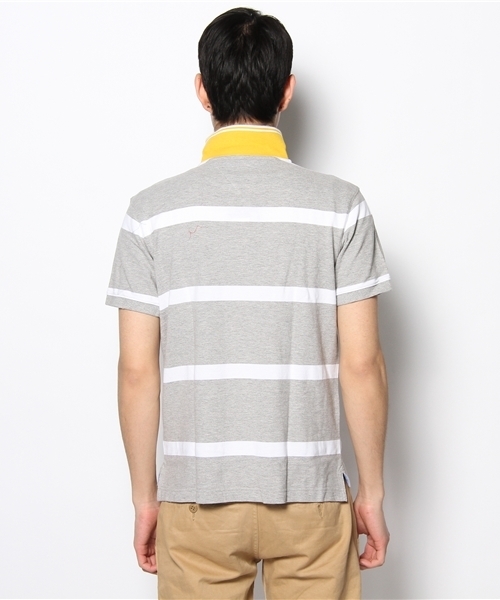 TOMMY HILFIGER(トミーヒルフィガー)の「13SS-NEW BAR STRIPE POLO(ポロシャツ・メンズ・ホワイト/ネイビー/グレー/レッド/ブルー/ターコイズブルー・LARGE/SMALL/MEDIUM/XX-LARGE/X-LARGE)」の9枚目の写真