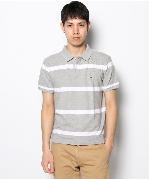 TOMMY HILFIGER(トミーヒルフィガー)の「13SS-NEW BAR STRIPE POLO(ポロシャツ・メンズ・ホワイト/ネイビー/グレー/レッド/ブルー/ターコイズブルー・LARGE/SMALL/MEDIUM/XX-LARGE/X-LARGE)」の10枚目の写真