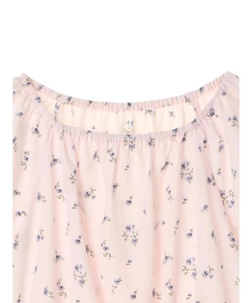 earth music&ecology（アースミュージックアンドエコロジー）の「・袖パフフラワーブラウス（シャツ/ブラウス・レディース・オフホワイト/ライトイエロー/ライトピンク/ブラック・FREE）」の9枚目の写真