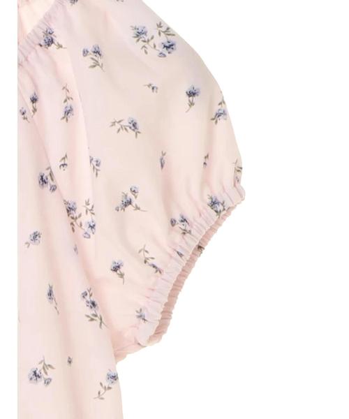 earth music&ecology（アースミュージックアンドエコロジー）の「・袖パフフラワーブラウス（シャツ/ブラウス・レディース・オフホワイト/ライトイエロー/ライトピンク/ブラック・FREE）」の8枚目の写真