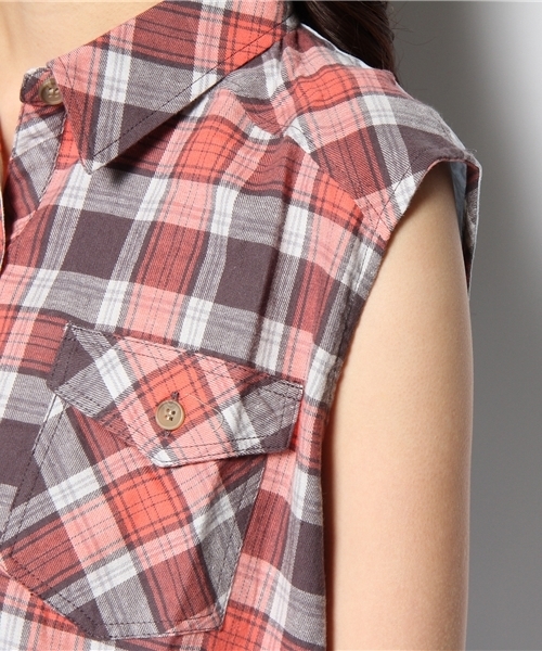 LOVE GIRLS MARKET（ラブ ガール マーケット）の「ハイブリットシャツ（シャツ/ブラウス・レディース・ブルー系/ピンク系・FREE）」の10枚目の写真