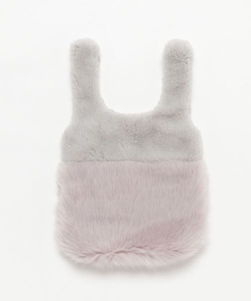 YECCA VECCA（イェッカヴェッカ）の「ファートートバッグ（トートバッグ・レディース・ブラック/ベージュ/グレー・FREE）」の3枚目の写真