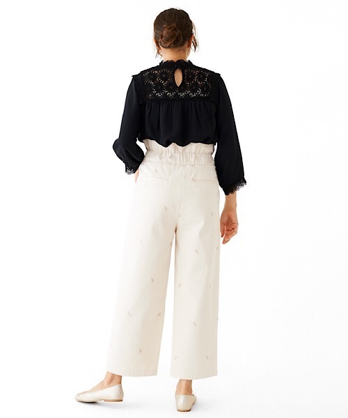 flower（フラワー）の「フラワーシャワーパンツ（その他パンツ・レディース・ブラウン/アイボリー・FREE）」の10枚目の写真