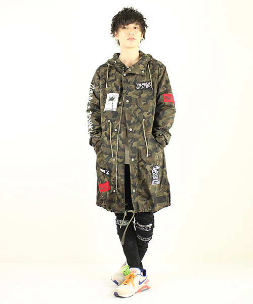 00s スワッガー × アルファ ワッペン装飾 モッズコート size X 00s スワッガー × アルファ ワッペン装飾 モッズコート size X
