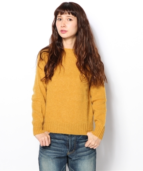 BEAMS BOY（ビームスボーイ）の「□Nor’Easterly / シェトランド シャギー クルー（ニット/セーター・レディース・ピンク/レッド系その他/オレンジ/イエロー系その他/ミント/ダークグリーン/ライトブルー・34）」の5枚目の写真