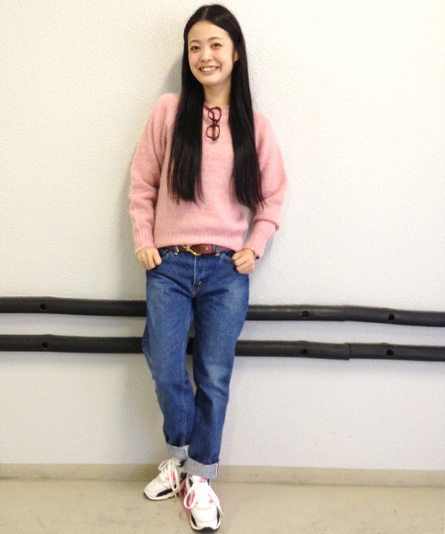 BEAMS BOY（ビームスボーイ）の「□Nor’Easterly / シェトランド シャギー クルー（ニット/セーター・レディース・ピンク/レッド系その他/オレンジ/イエロー系その他/ミント/ダークグリーン/ライトブルー・34）」の16枚目の写真