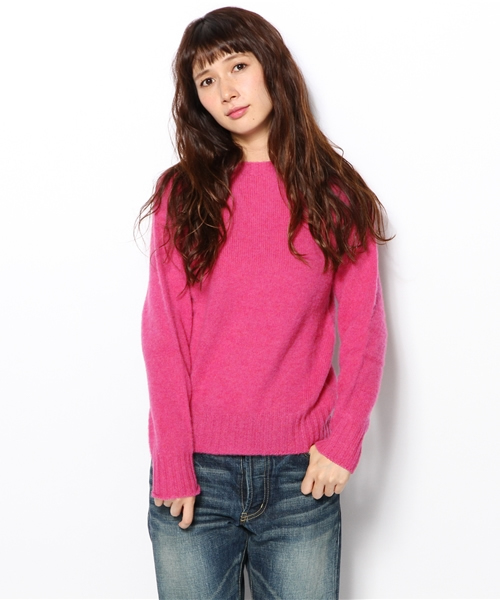 BEAMS BOY（ビームスボーイ）の「□Nor’Easterly / シェトランド シャギー クルー（ニット/セーター・レディース・ピンク/レッド系その他/オレンジ/イエロー系その他/ミント/ダークグリーン/ライトブルー・34）」の7枚目の写真