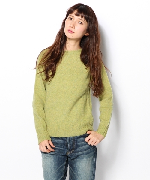 BEAMS BOY（ビームスボーイ）の「□Nor’Easterly / シェトランド シャギー クルー（ニット/セーター・レディース・ピンク/レッド系その他/オレンジ/イエロー系その他/ミント/ダークグリーン/ライトブルー・34）」の3枚目の写真